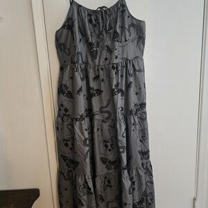 ROMWE Charcoal Dress with Ebony Design